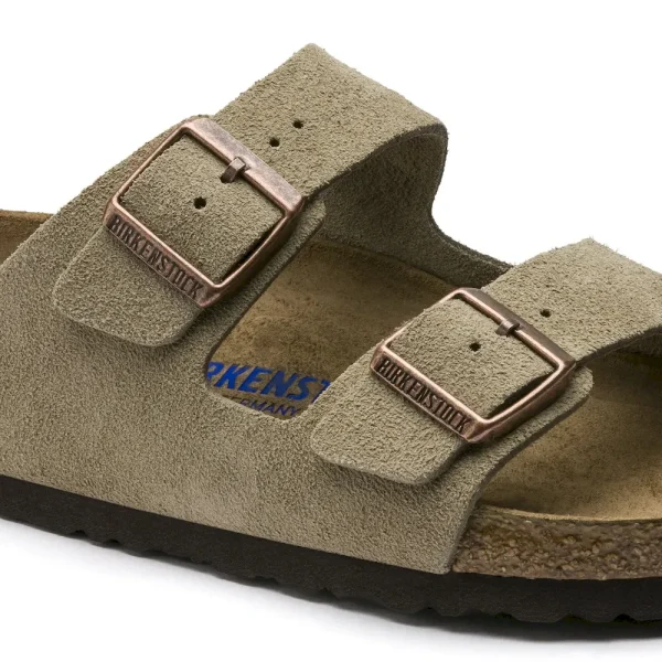 Arizona Soft Footbed Suede Leather Taupe - Image 8