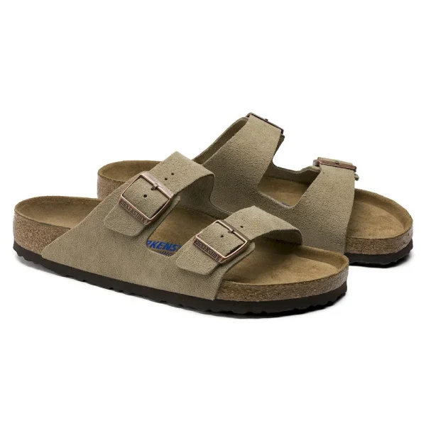 Arizona Soft Footbed Suede Leather Taupe - Image 6