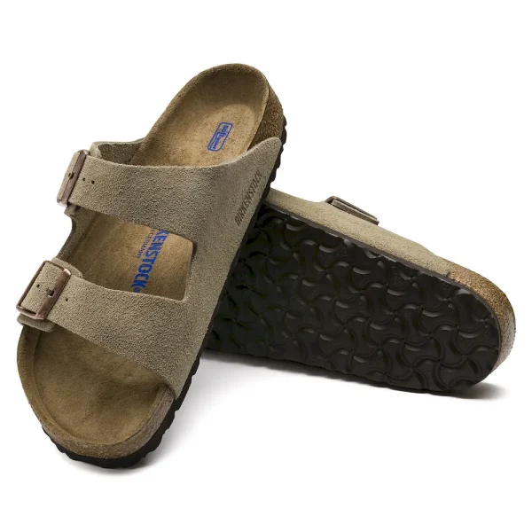 Arizona Soft Footbed Suede Leather Taupe - Image 4