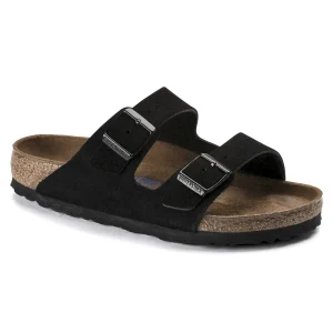 Arizona Soft Footbed Suede Leather Black