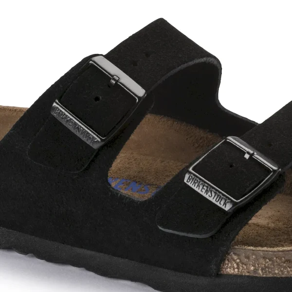 Arizona Soft Footbed Suede Leather Black - Image 10