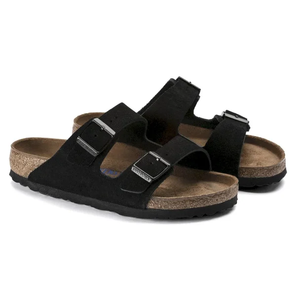 Arizona Soft Footbed Suede Leather Black - Image 8