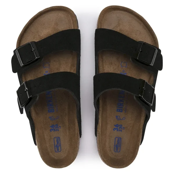 Arizona Soft Footbed Suede Leather Black - Image 7
